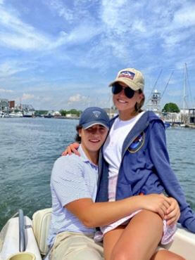Jordan Ashley Aikman with Billy on his birthday.